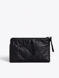 Angel Pouch Wings Cow Burnish - Noir