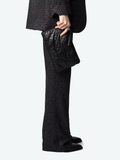 Angel Pouch Wings Cow Burnish - Noir