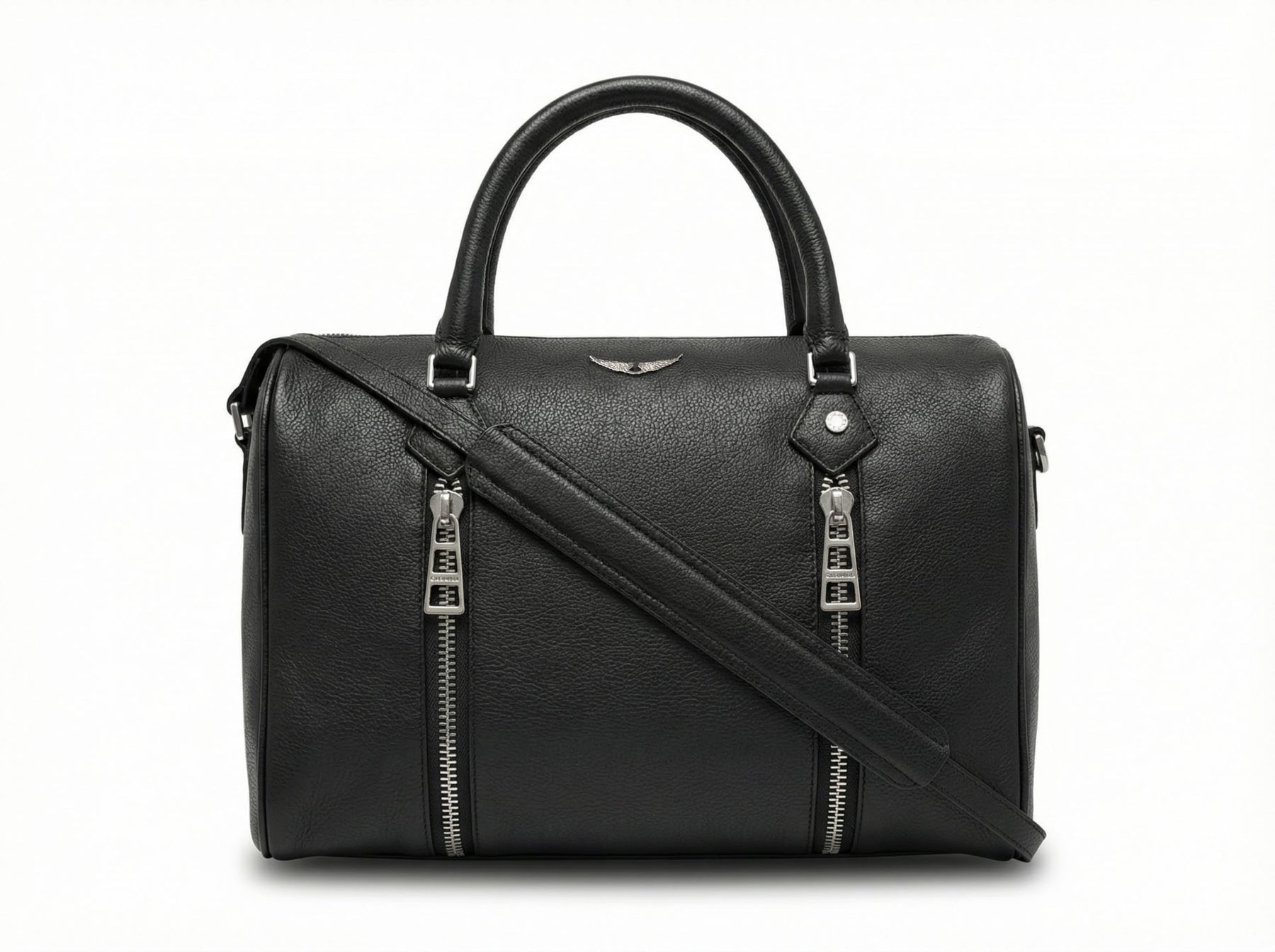 Sunny Medium Grained Leather - Black Unique