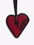 Flash Heart Keyring - Black
