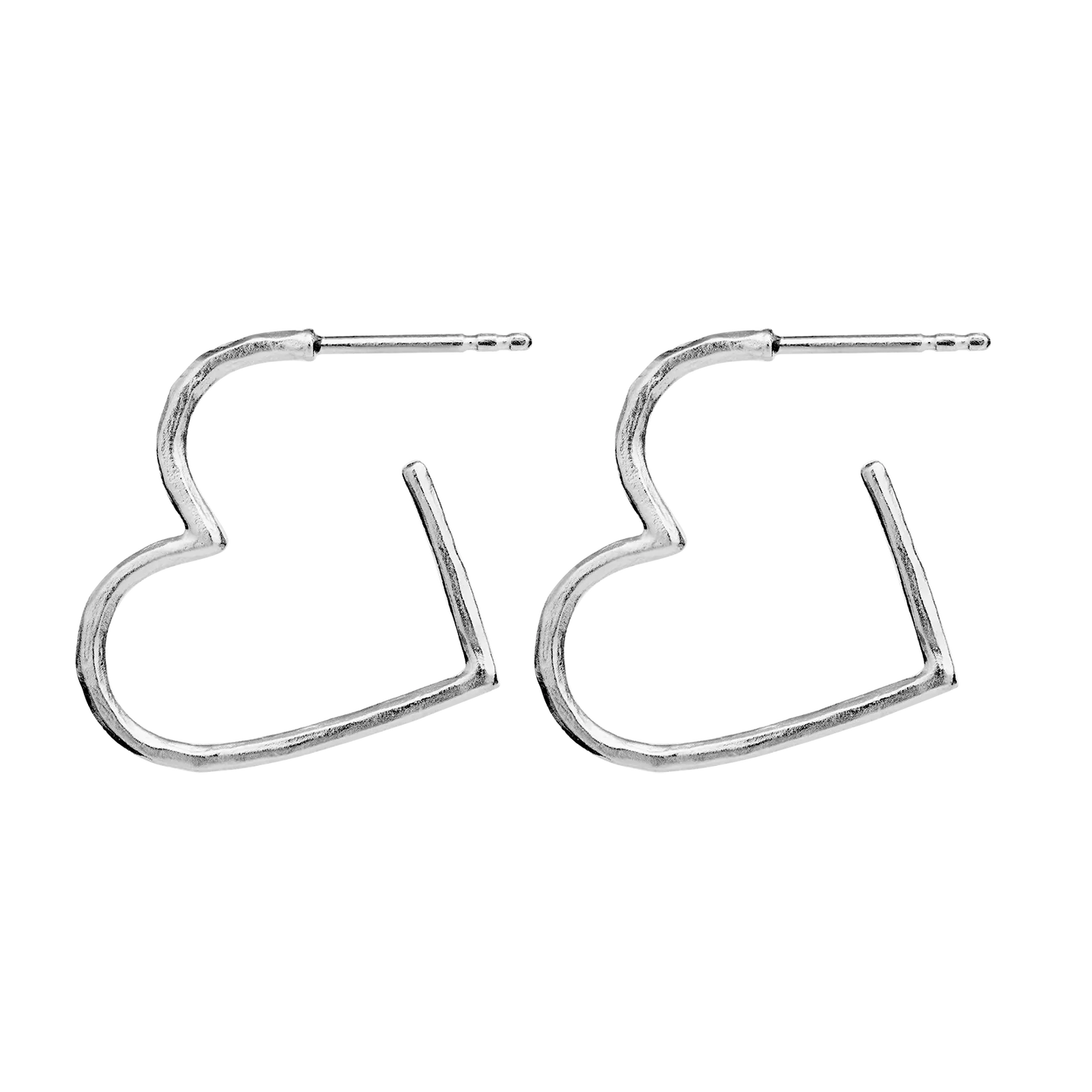 Laia Midi Earrings - Silver