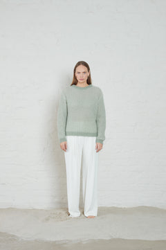 Lane Brioche - Dusty Green/Ecru