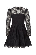 Leoni Lace Mini Dress - Black