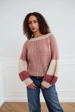 Liana Knit Sweater - Rose Cream
