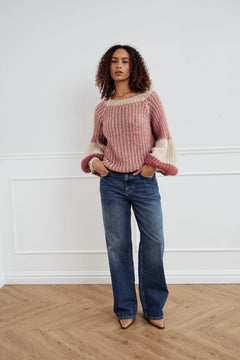 Liana Knit Sweater - Rose Cream