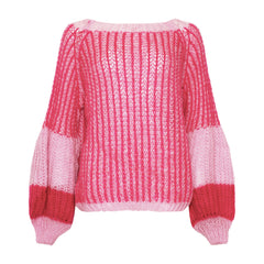 Liana Knit Sweater - Pink Bubblegum