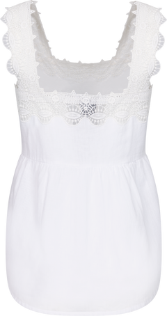 Lili Voile Top - White