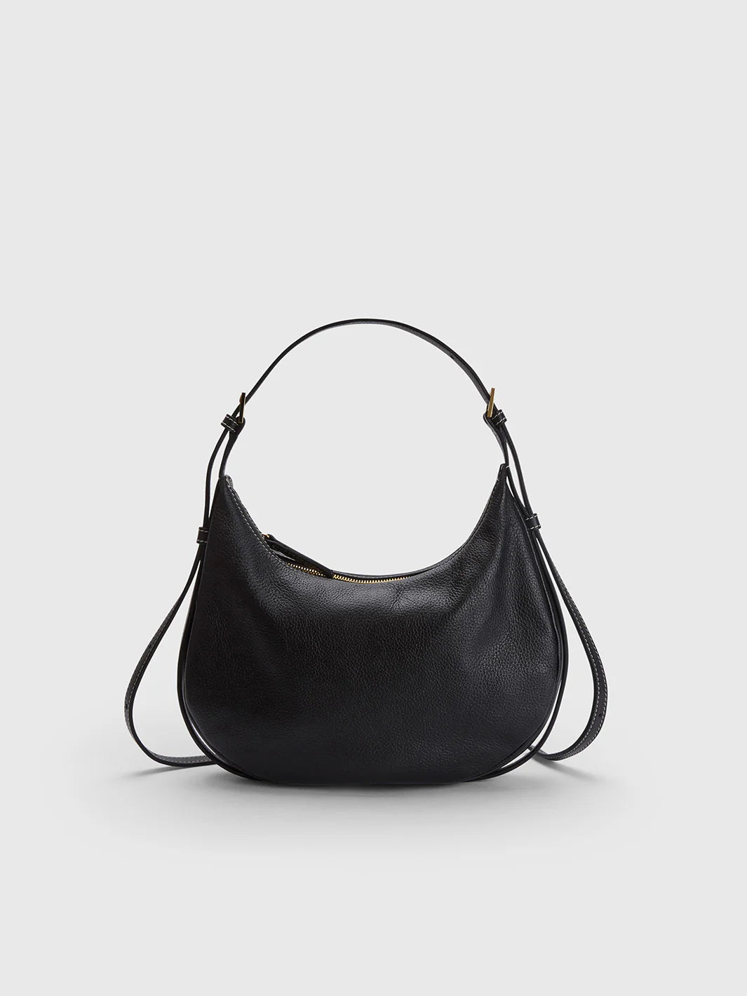 Liveri Grained Calf - Black/Contrast Stitch