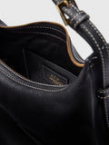 Liveri Grained Calf - Black/Contrast Stitch
