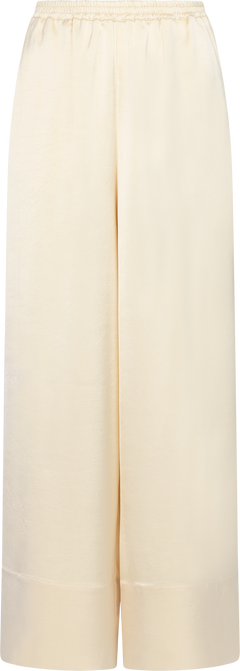 Liz Heavy Satin Pants - Butter Yellow