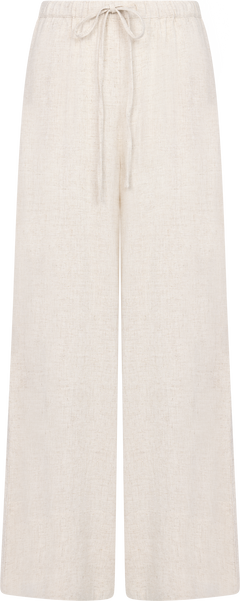 Liz Soft Linen Pants - Sand Melange