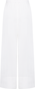 Liz Soft Linen Pants - White