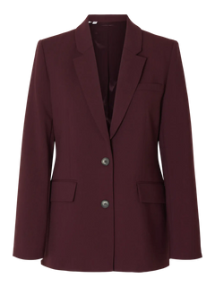 Rita LS Classic Blazer - Fig Melange