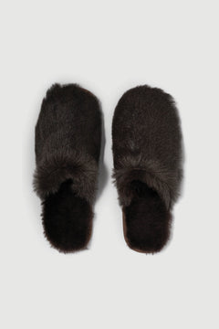 Lodge Slippers - Dark Brown