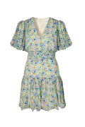 Lone V-Neck Chiffong Mini Dress - Ditsy