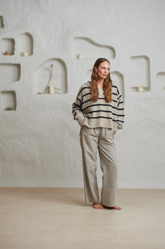 Lowry Stripe - Beige Combo