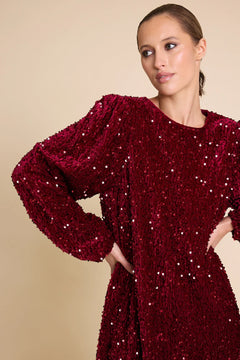 Luna Sequins - Red