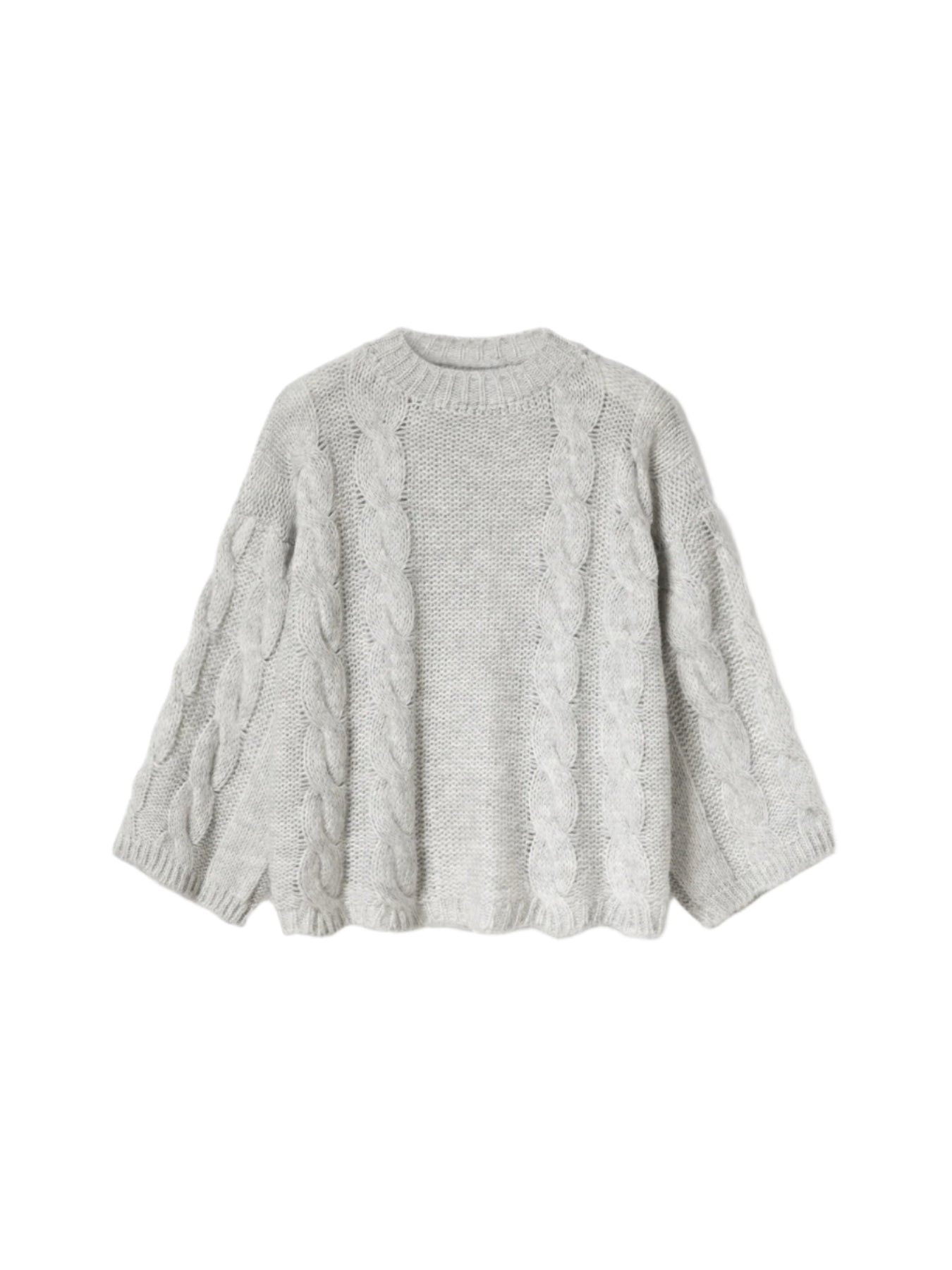 Lyza Knit - Light Grey Melange