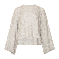 Lyza Sh Knit - Light Grey Melange