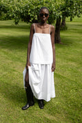 Cotton Strap Dress - White
