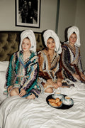 Giacomo Bathrobe Hooded - Green Multicolor