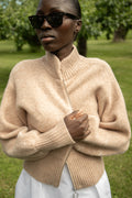 Märtha Jacket Short - Beige Melange