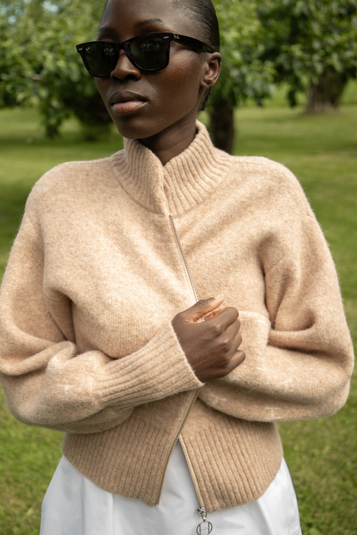Märtha Jacket Short - Beige Melange