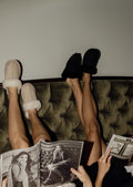 Selma Shearling Slippers - Beige