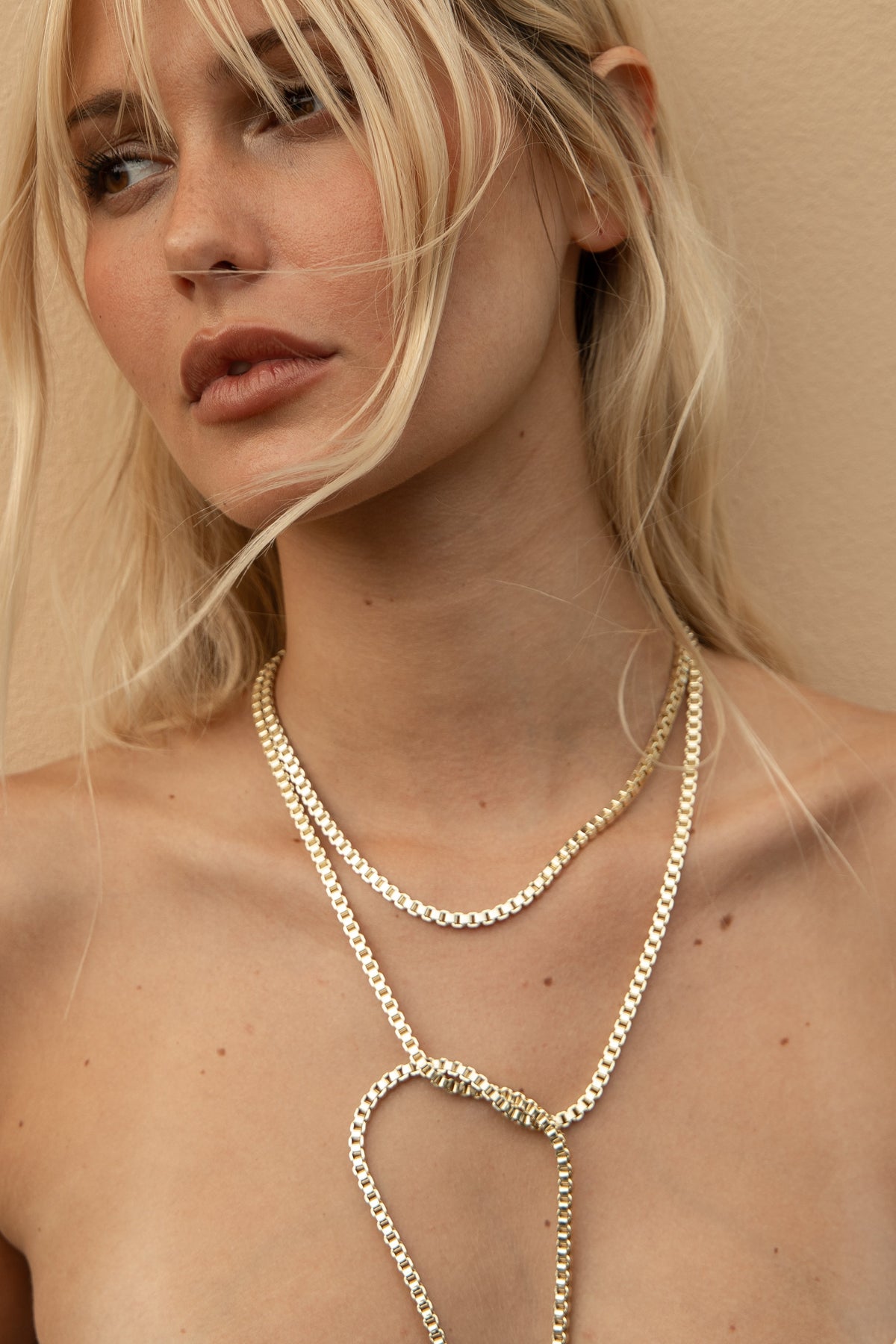 Gold Box Chain Rope - Gold