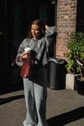 Gzsasi Cardigan - Check Dark Grey/Grey/Blue Comb