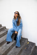 W Cropped Denim Jacket - Lt. Blue