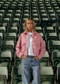 Tone Tweed Jacket - Light Pink