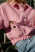 Tone Tweed Jacket - Light Pink