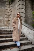 Ingrid Faux Shearling Coat - Camel