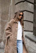 Ingrid Faux Shearling Coat - Camel