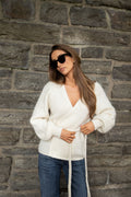 Marion Mohair Belt Cardigan - Off White