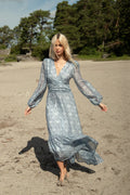 Lana Print Maxi Dress - Blue