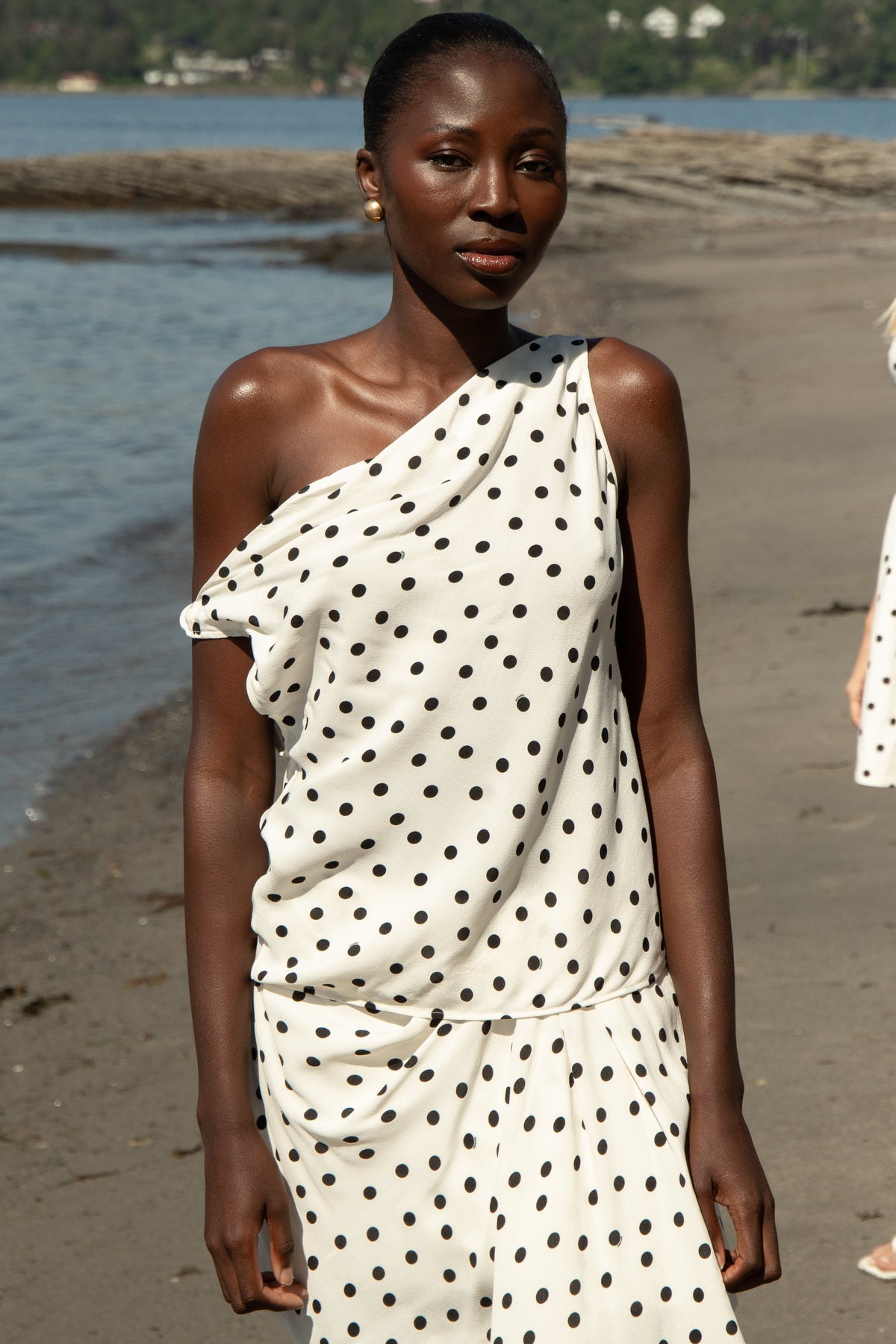 Sapoppy Top - Drifting Dots Egret
