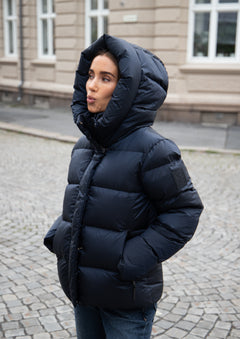 Angelika Down Jacket - Navy