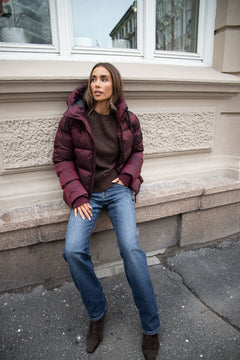 Maud Puff Jacket - Burgundy