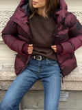 Maud Puff Jacket - Burgundy