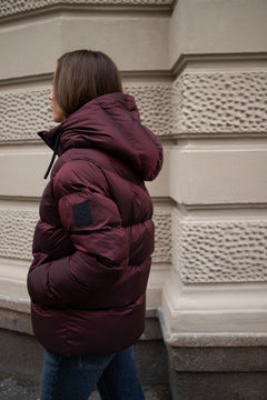 Maud Puff Jacket - Burgundy