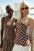 Luisa Midi Dress - Cioccolato Dot