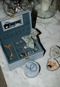 Jewelry Box Round Mw Liberty - Katie And Millie Light Blue