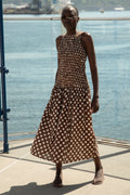 Luisa Midi Dress - Cioccolato Dot