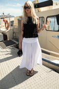 Elina Poplin Skirt - Off White