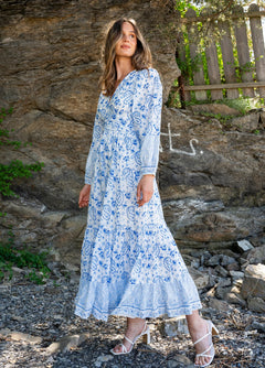 Elodie Dress - Capri Blue