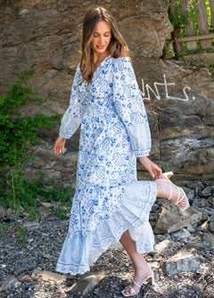 Elodie Dress - Capri Blue