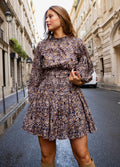 Jeanne Dress - Burnt Blockprint