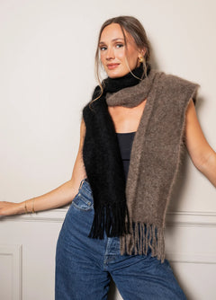 Mohair Scarf - Black